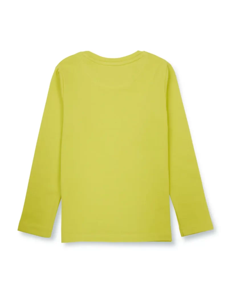 Gini And Jony Girls Green Solid Cotton Knits Top Half Sleeves 4-5 Years