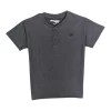 Gini And Jony Boys Grey Logo Cotton T-Shirt Half Sleeves