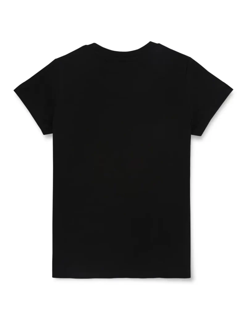 Gini And Jony Girls Black Graphic Print Cotton Knits Top Half Sleeves 3-4 Years