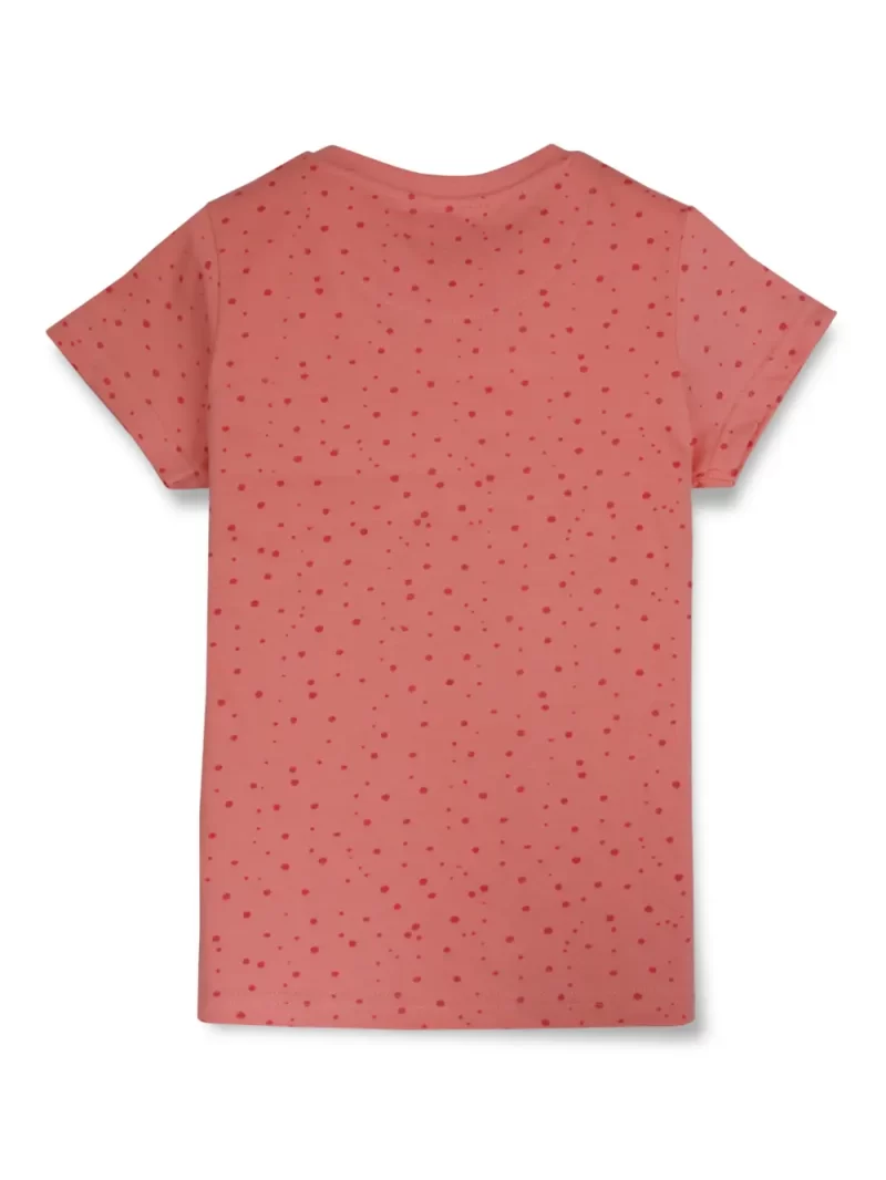 Gini And Jony Girls Cotton Round Neck Half Sleeves Knits Top