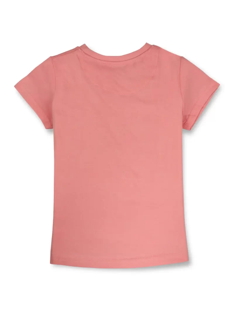 Gini And Jony Girls Cotton Round Neck Half Sleeves Knits Top
