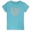 Gini And Jony Girls Cotton Round Neck Half Sleeves Knits Top