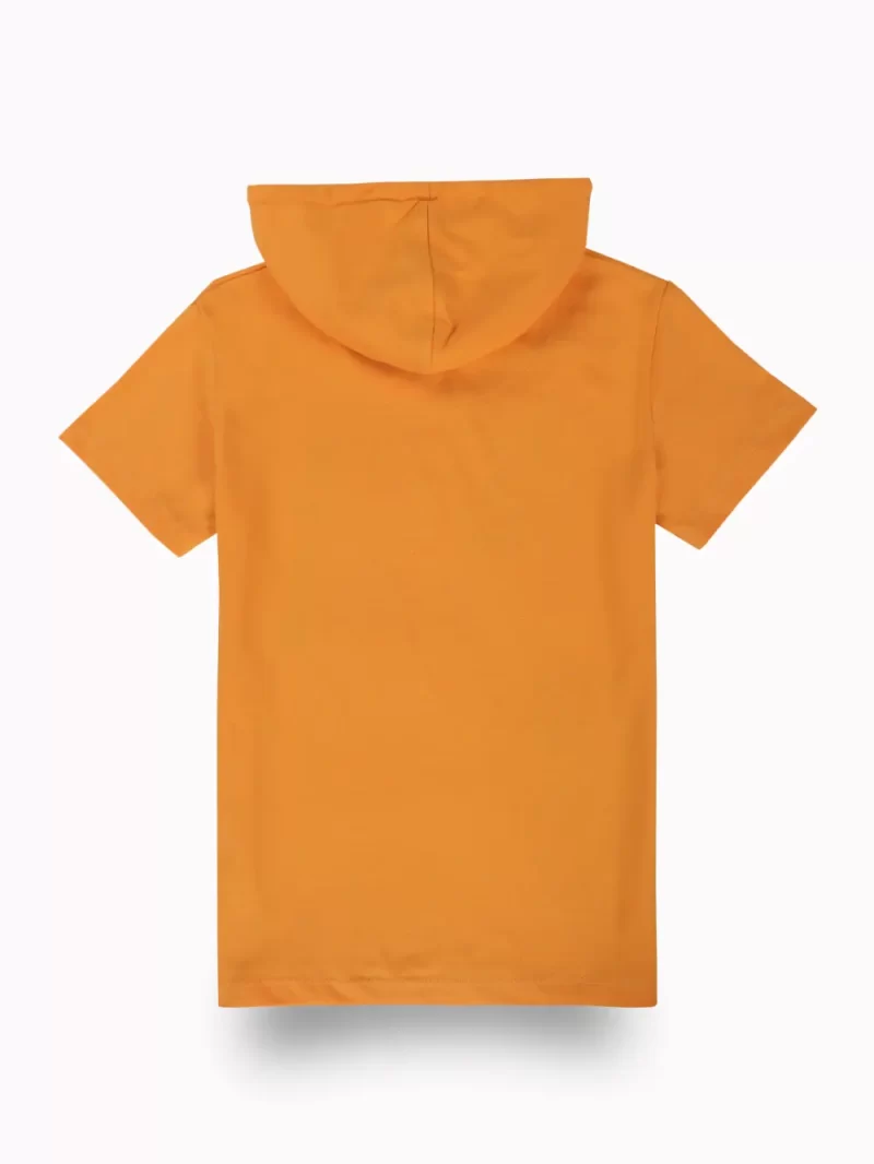 Gini And Jony Boys Mustard Graphic Print Cotton T-Shirt Half Sleeves