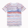 Gini And Jony Boys White Abstract Cotton T-Shirt Half Sleeves