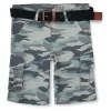 Gini And Jony Boys Multicolor Camouflage Cotton Bermuda Elasticated