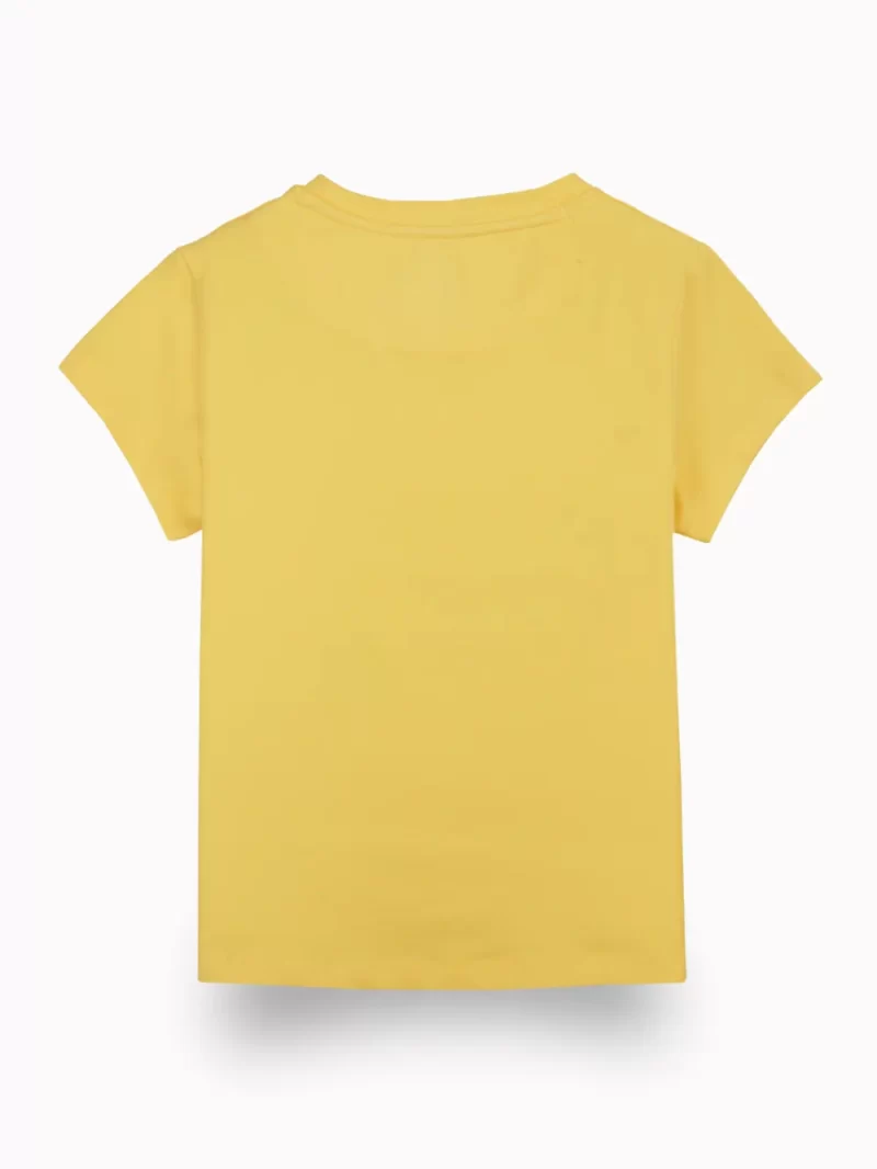 Gini And Jony Girls Cotton Round Neck Half Sleeves Knits Top