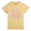 Gini And Jony Girls Yellow Graphic Print Cotton Knits Top Half Sleeves 9-10 Years