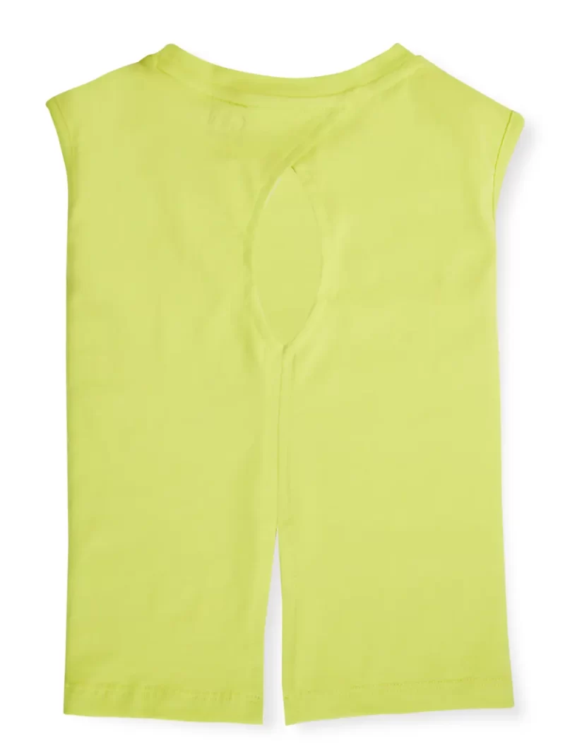 Gini And Jony Girls Cotton Round Neck Half Sleeves Knits Top