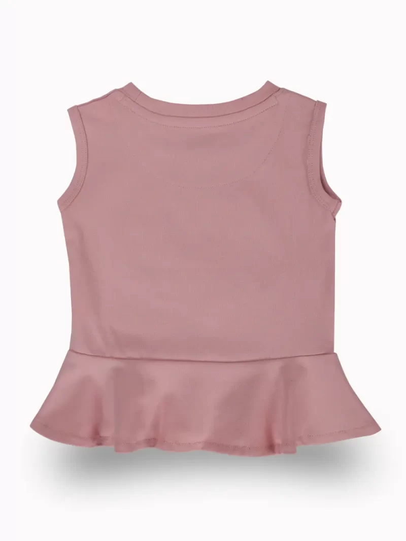 Gini And Jony Girls Pink Graphic Print Cotton Knits Top Sleeveless 9-10 Years