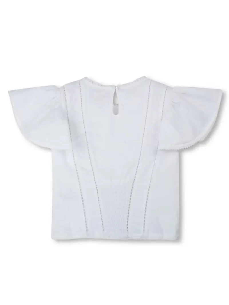 Gini And Jony Girls Cotton Round Neck Half Sleeves Knits Top