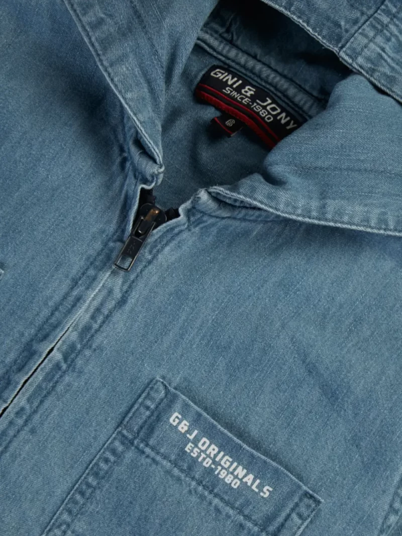 Gini And Jony Boys Solid Cotton Shirt