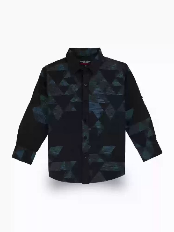 Gini And Jony Boys Solid Cotton Shirt