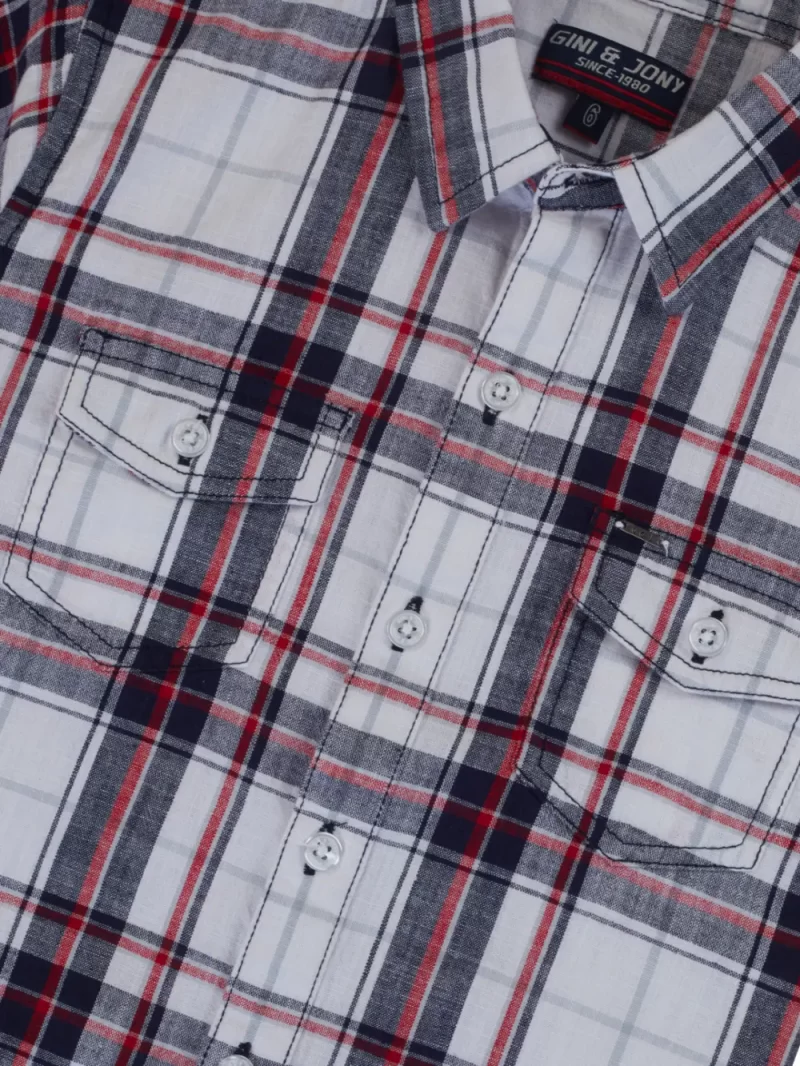 Gini And Jony Boys Solid Cotton Shirt