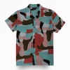 Gini And Jony Boys Multi Color Abstract Cotton Shirt Half Sleeves