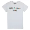 Gini And Jony Boys White Typographic Print Cotton T-Shirt Half Sleeves