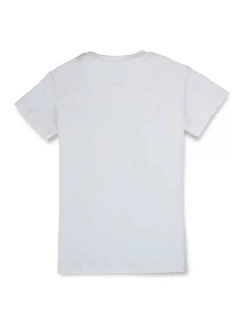 Gini And Jony Boys White Typographic Print Cotton T-Shirt Half Sleeves