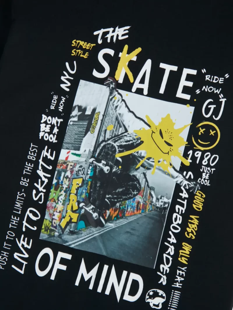 Gini & Jony Boys' Blue T-Shirt Knitshand-Wash Regular Fit