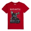 Gini & Jony Boys' Blue T-Shirt Knitshand-Wash Regular Fit