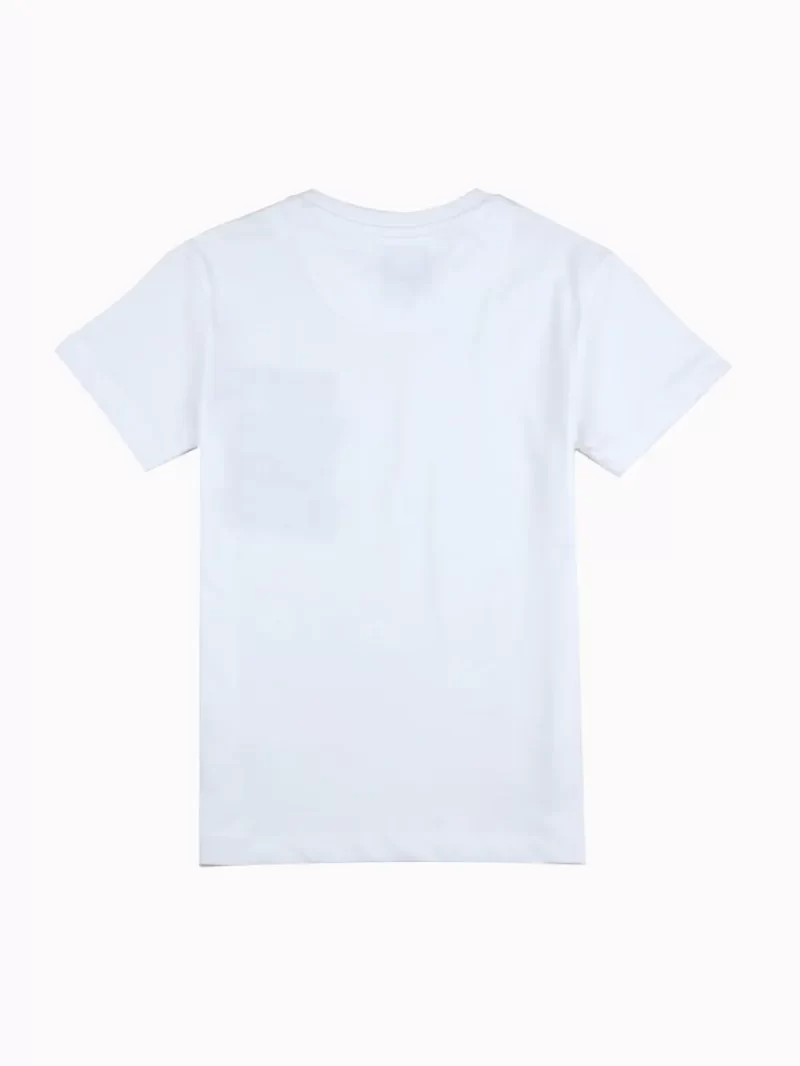 Gini And Jony Boys White Typographic Print Cotton T-Shirt Half Sleeves
