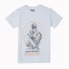 Gini And Jony Boys White Graphic Print Cotton T-Shirt Half Sleeves