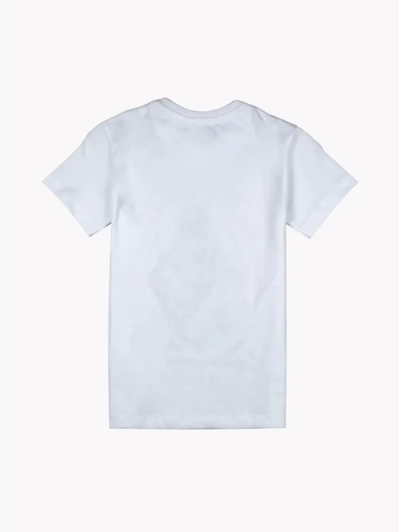 Gini And Jony Boys White Graphic Print Cotton T-Shirt Half Sleeves