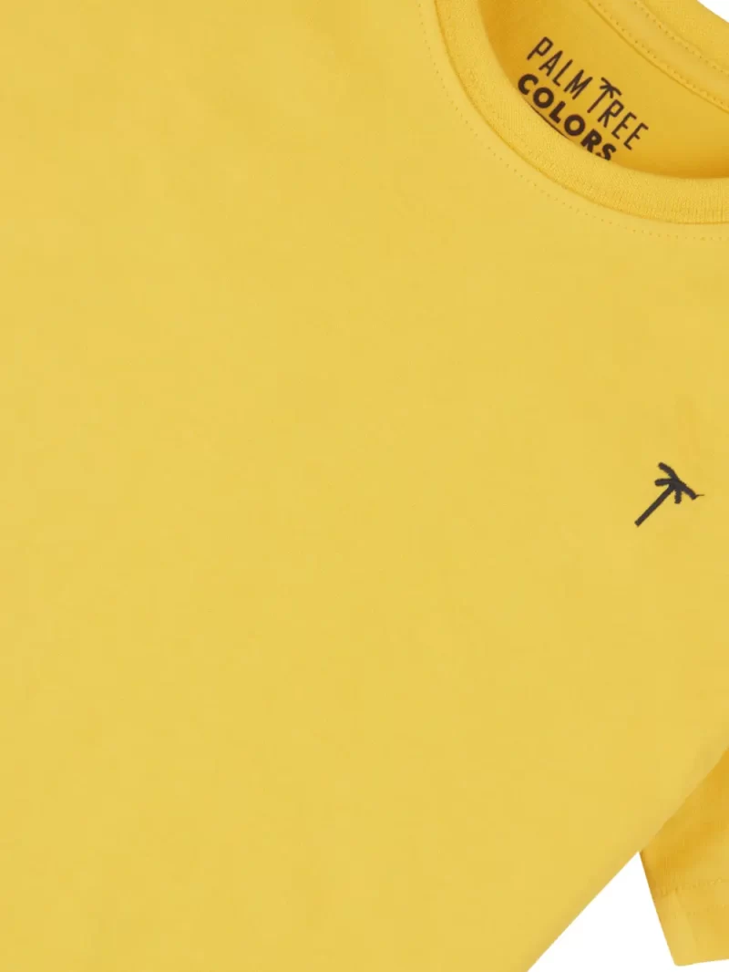 Gini And Jony Boys Yellow Graphic Print Cotton T-Shirt Half Sleeves