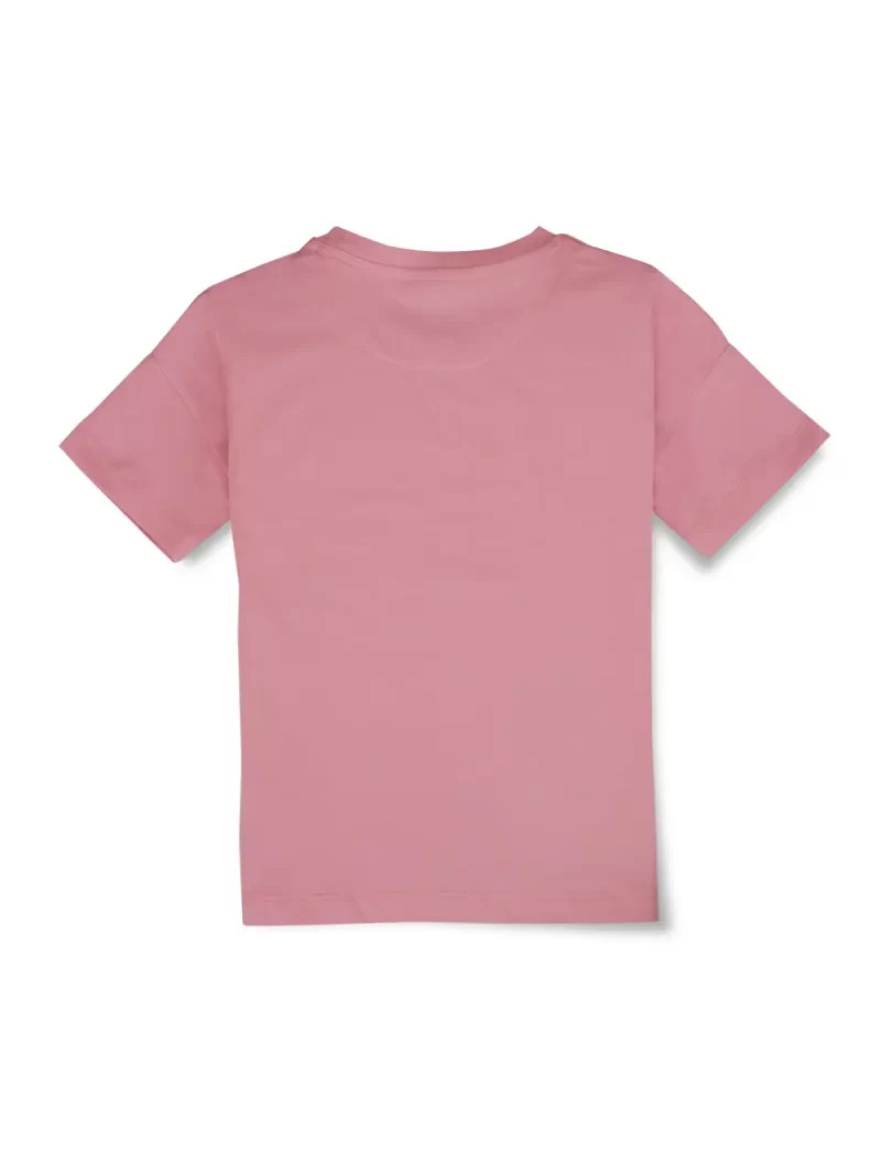 Gini And Jony Girls Cotton Round Neck Half Sleeves Knits Top