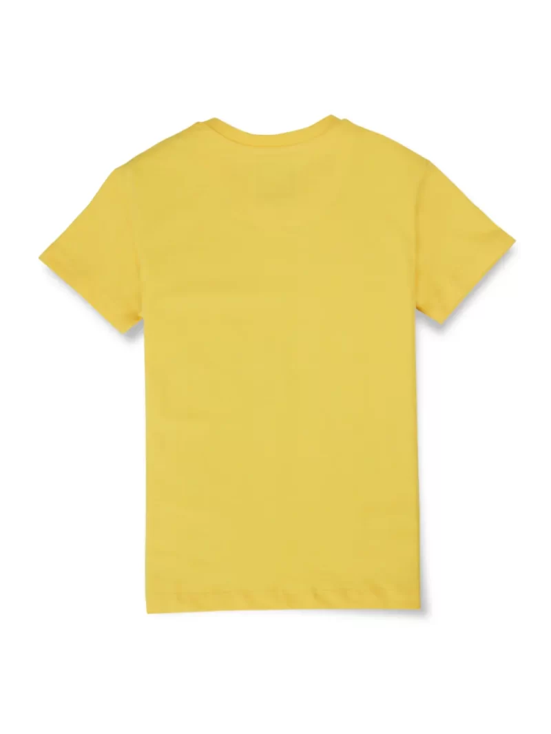 Gini And Jony Boys Yellow Graphic Print Cotton T-Shirt Half Sleeves