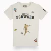 Gini And Jony Boys White Graphic Print Cotton T-Shirt Half Sleeves