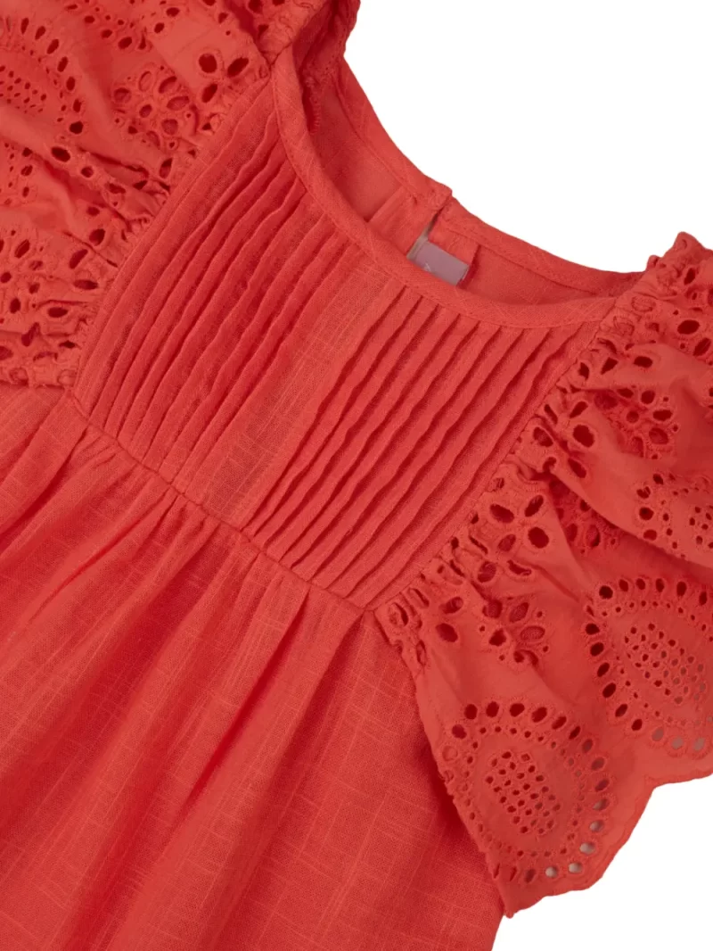 Gini And Jony Girls Cotton Round Neck Half Sleeves Knits Top