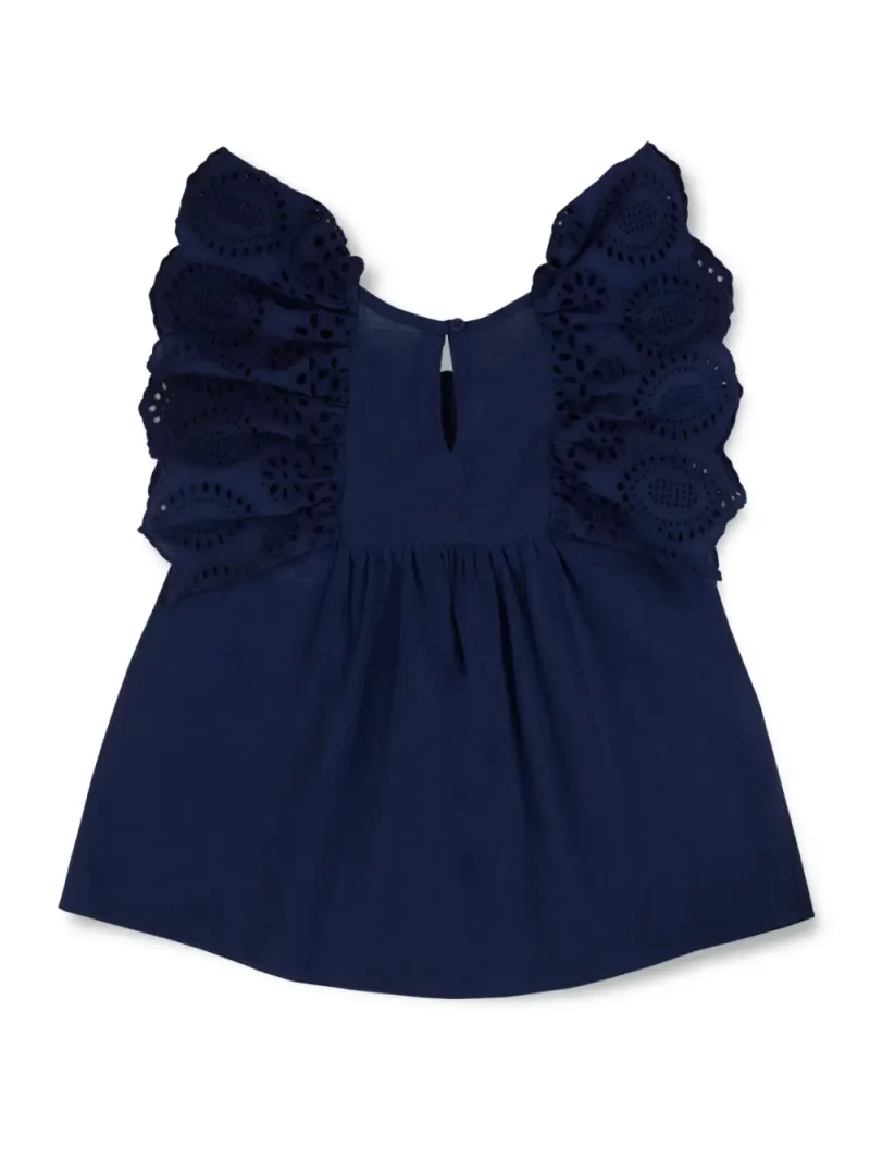 Gini And Jony Girls Cotton Round Neck Half Sleeves Knits Top