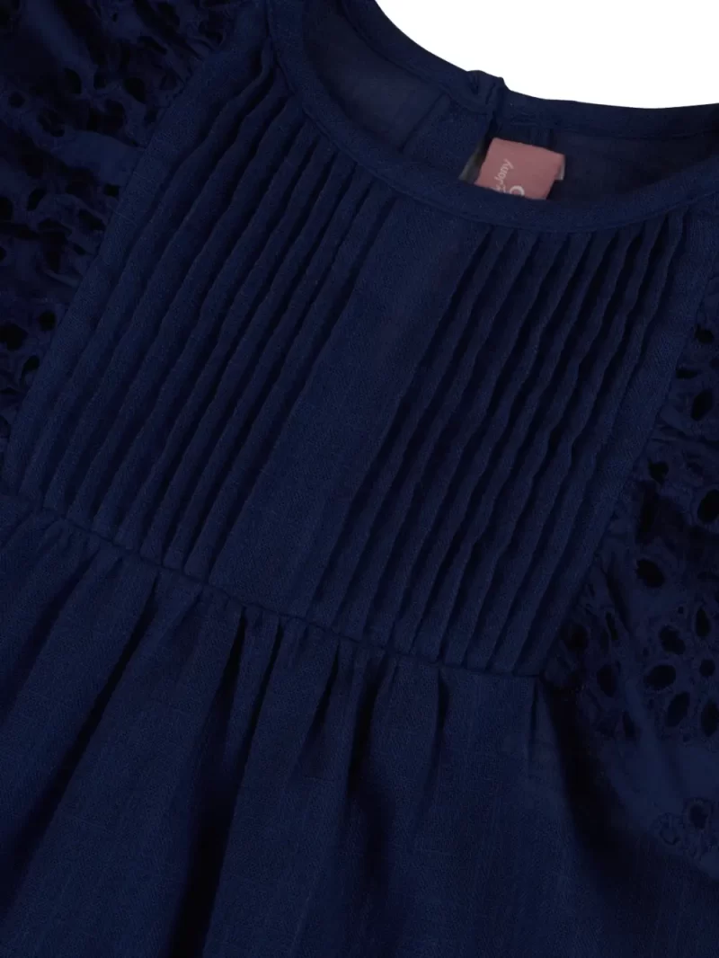 Gini And Jony Girls Cotton Round Neck Half Sleeves Knits Top