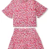 Gini And Jony Girls Red Floral Print Cotton Co-Ordinate Set 9-10 Years