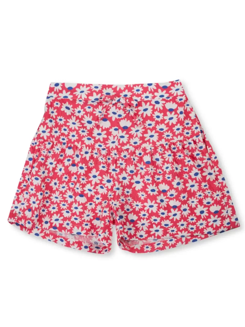 Gini And Jony Girls Red Floral Print Cotton Co-Ordinate Set 9-10 Years