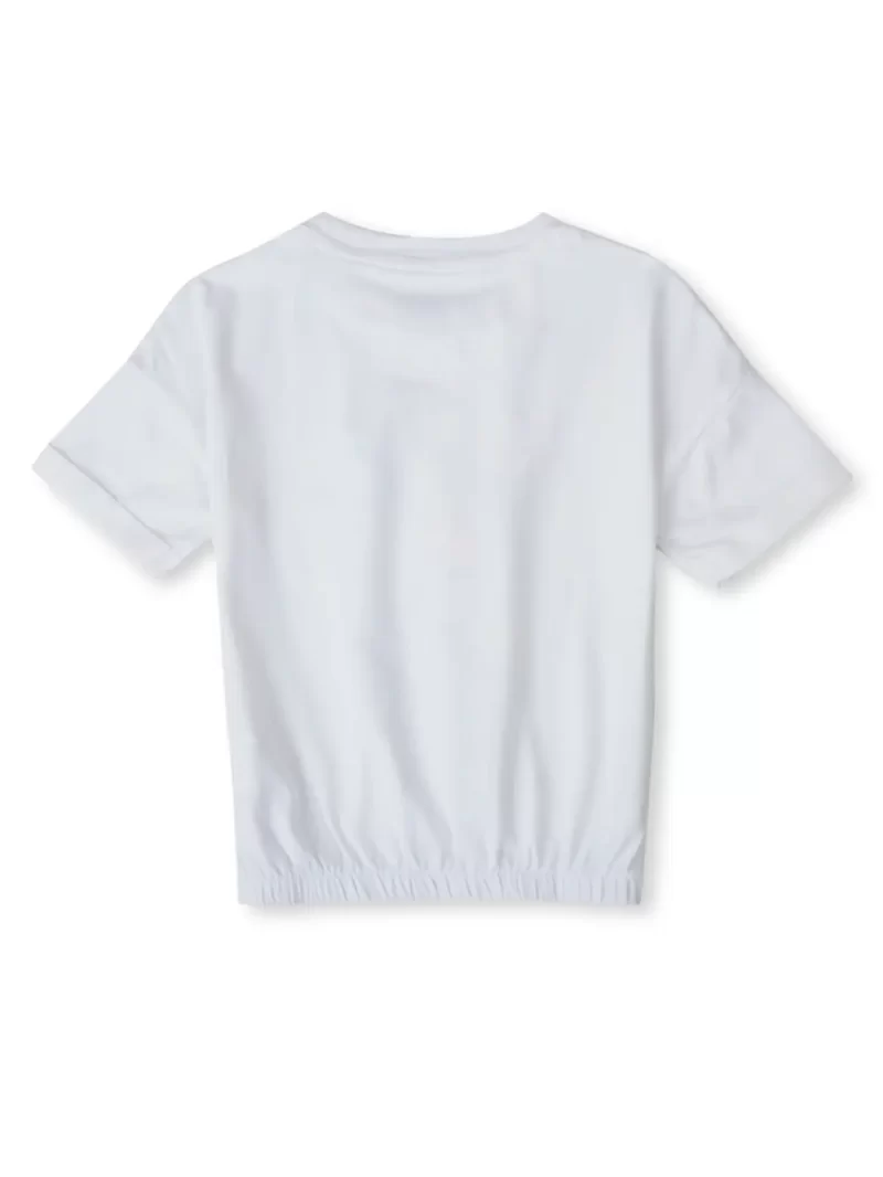 Gini And Jony Girls Cotton Round Neck Half Sleeves Knits Top