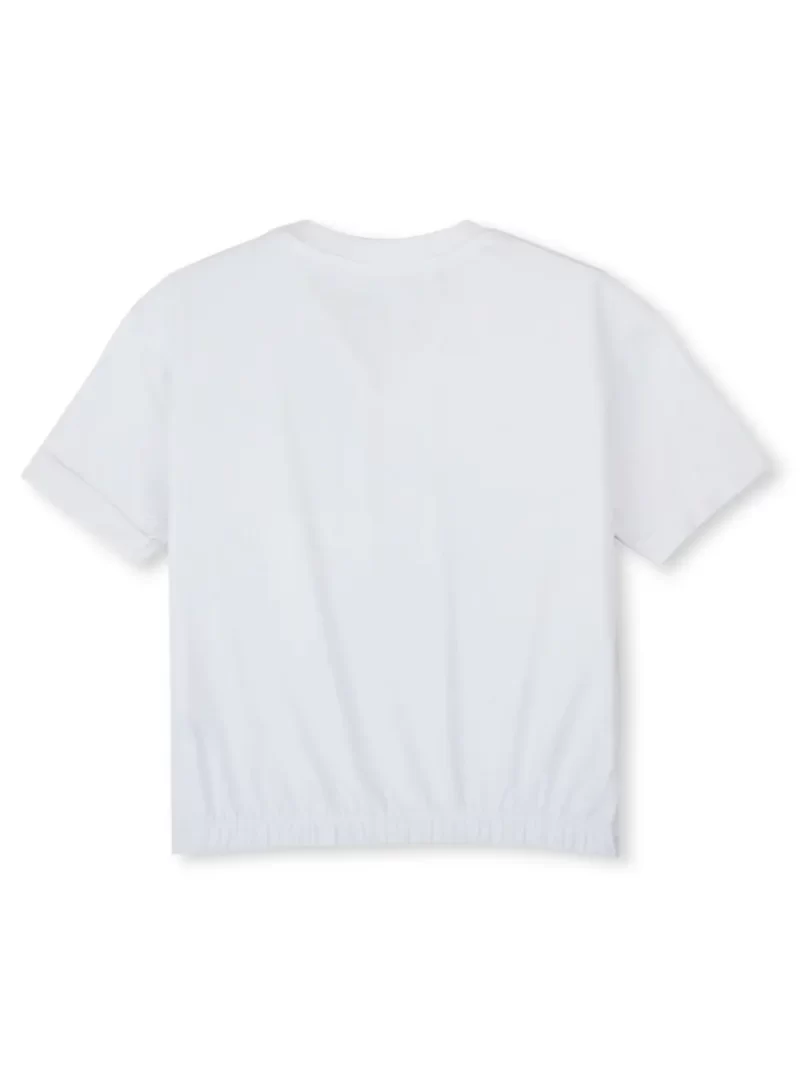 Gini And Jony Girls Cotton Round Neck Half Sleeves Knits Top