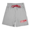 Gini And Jony Boys Grey Solid Cotton Shorts Elasticated