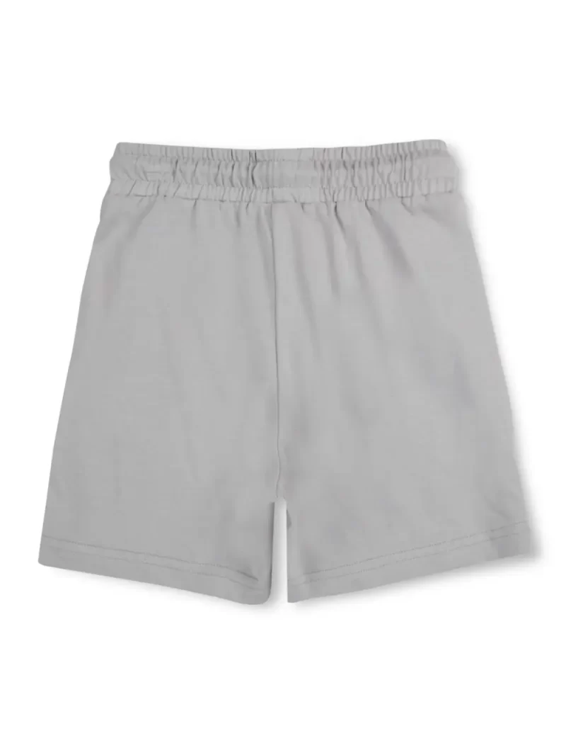 Gini And Jony Boys Grey Solid Cotton Shorts Elasticated