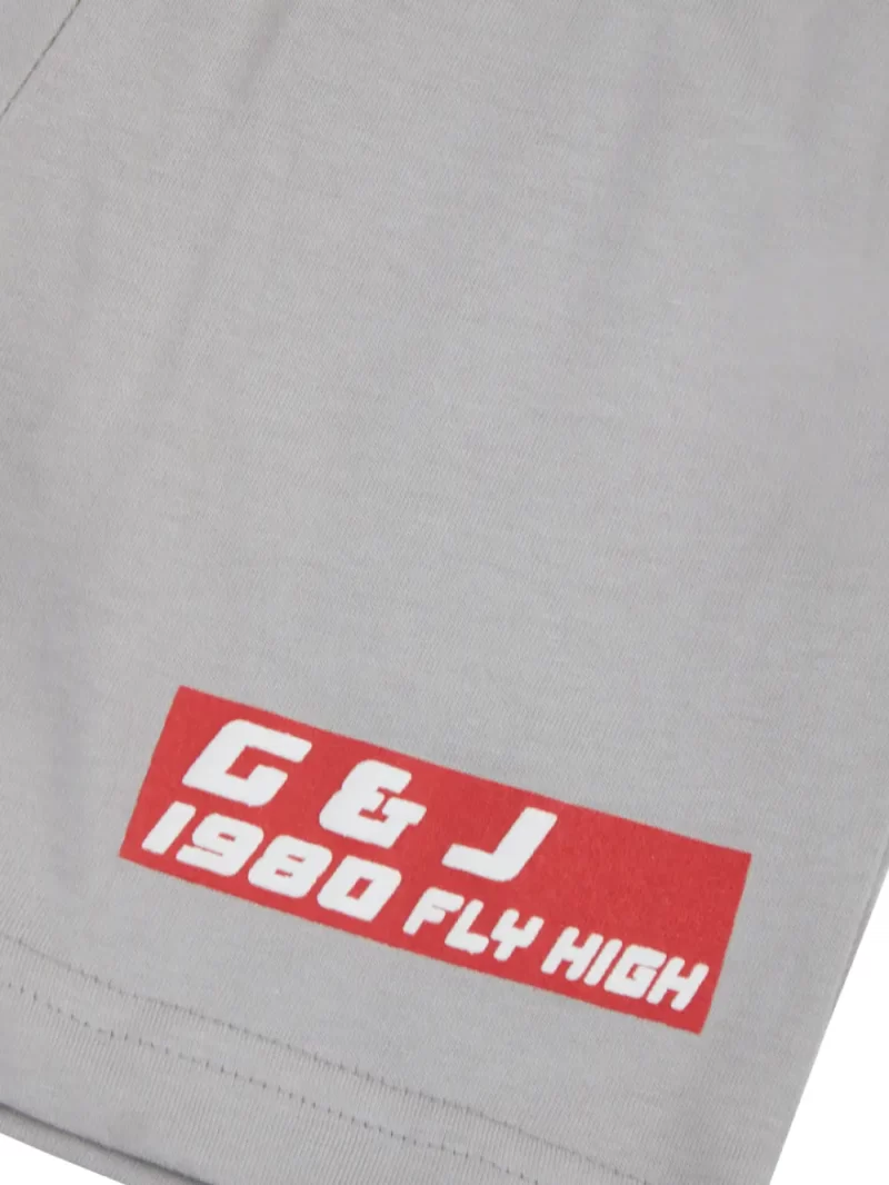 Gini And Jony Boys Grey Solid Cotton Shorts Elasticated