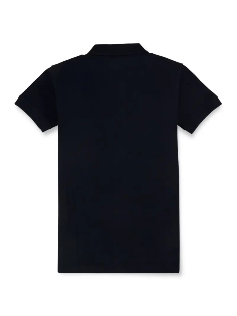 Gini And Jony Boys Navy Blue Solid Cotton Polo T-Shirt Half Sleeves