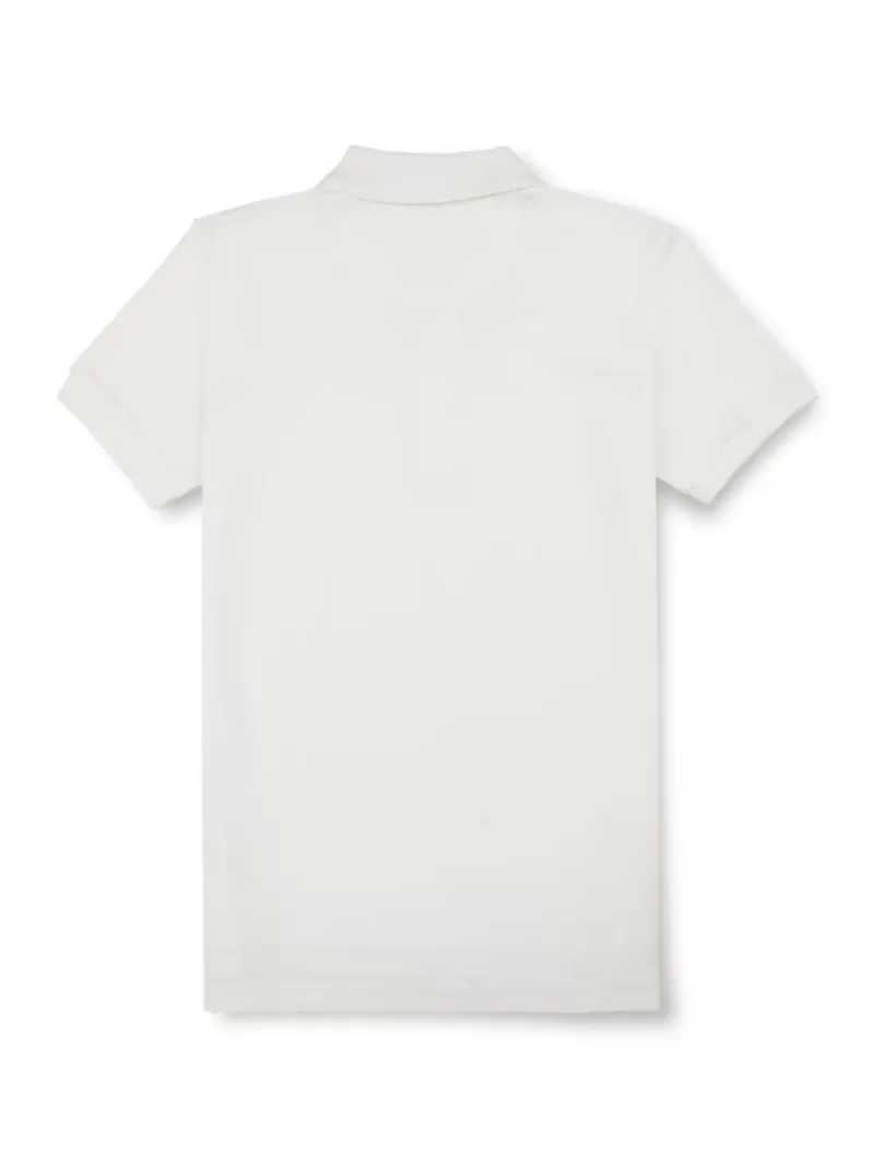 Gini And Jony Boys White Solid Cotton Polo T-Shirt Half Sleeves