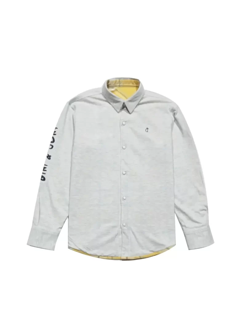 Gini And Jony Boys Yellow Checks Cotton Shirt Full Sleeves