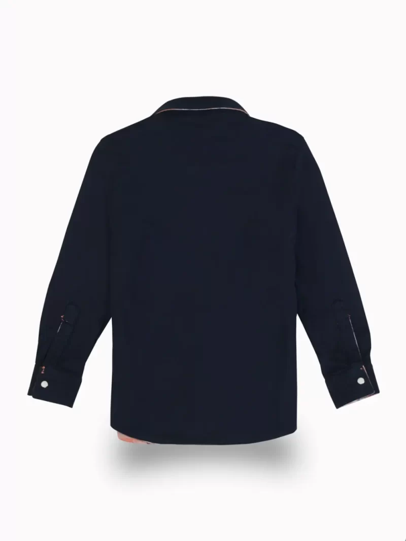 Gini And Jony Boys Peach Checks Cotton Shirt Full Sleeves