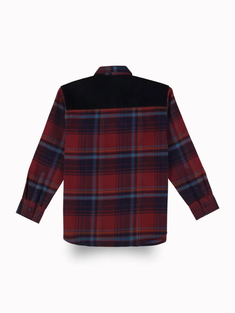Gini And Jony Boys Red Checks Cotton Shirt Full Sleeves