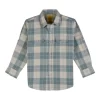Gini And Jony Boys Green Checks Cotton Shirt Full Sleeves