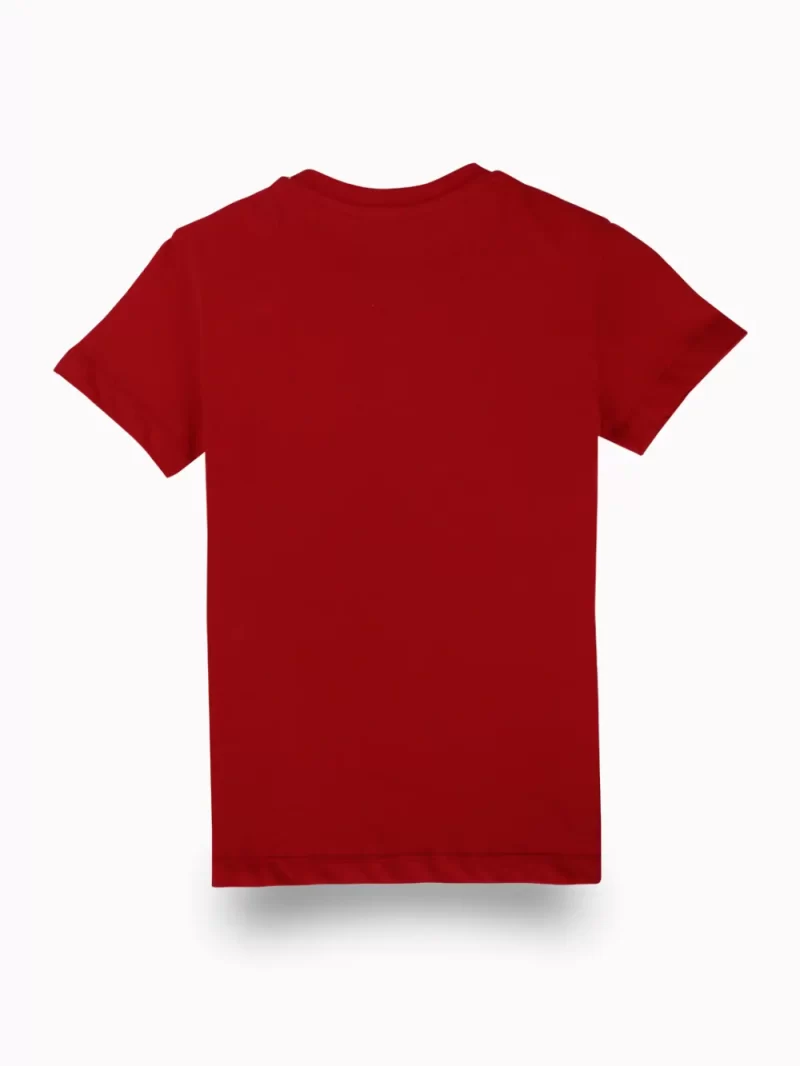Gini And Jony Boys Red Typographic Print Cotton T-Shirt Half Sleeves