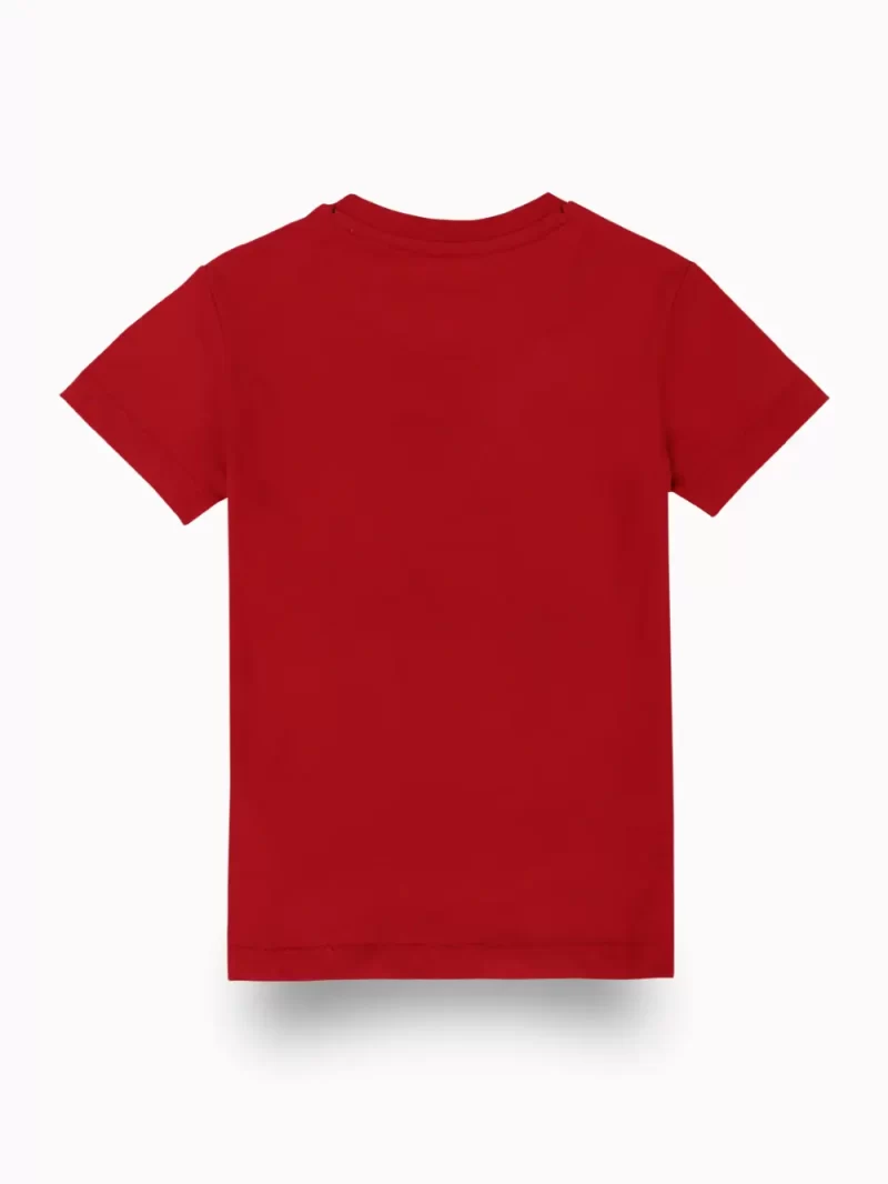 Gini And Jony Boys Red Graphic Print Cotton T-Shirt Half Sleeves