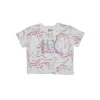 Gini And Jony Girls Pink Embroidery Cotton Knits Top Half Sleeves 9-10 Years
