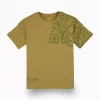 Gini And Jony Boys Olive Graphic Print Cotton T-Shirt Half Sleeves