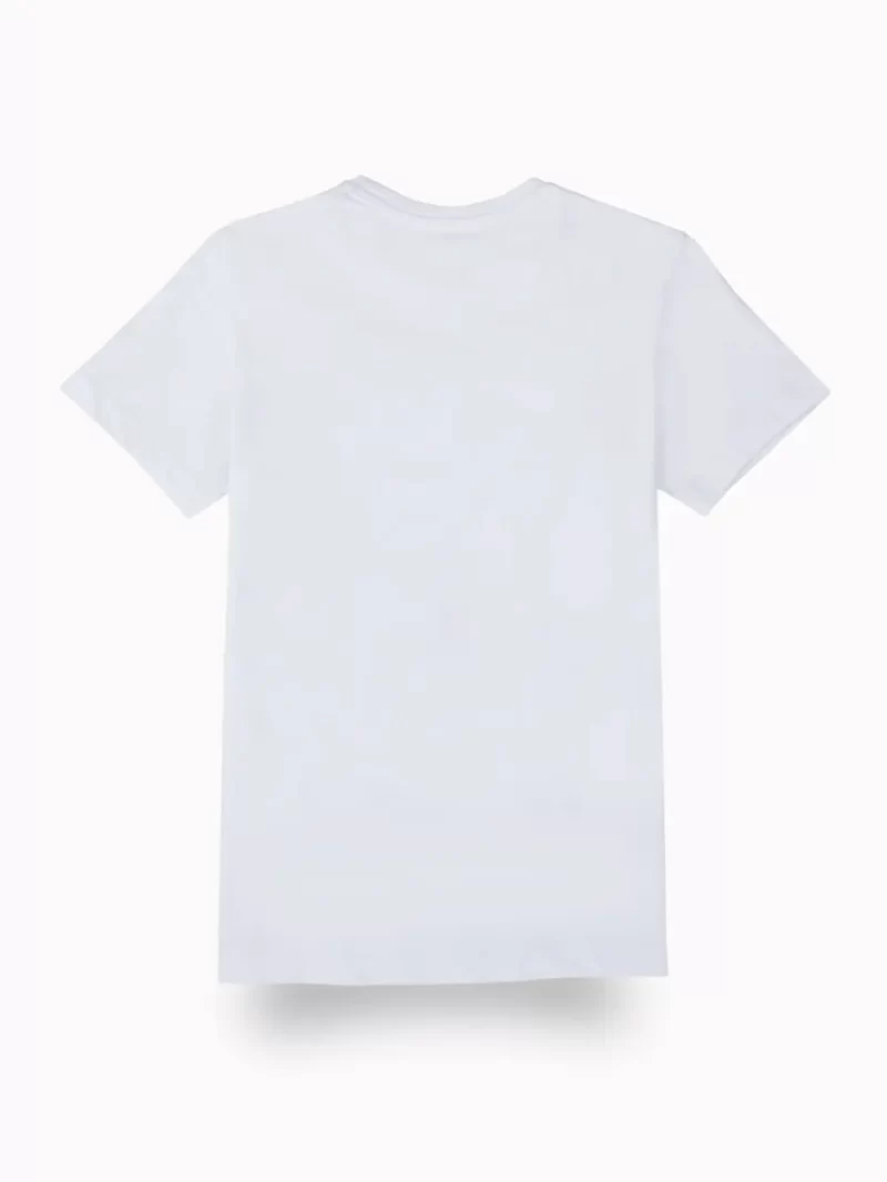 Gini And Jony Boys White Graphic Print Cotton T-Shirt Half Sleeves